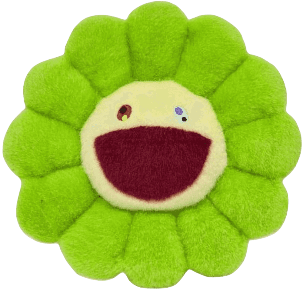 Takashi Murakami, ‘Flower Plush (Bright Green/Light Yellow - Large)’, 02-11-2019, Collectible, Polyester plush pillow, Kaikai Kiki Co., Ltd.,