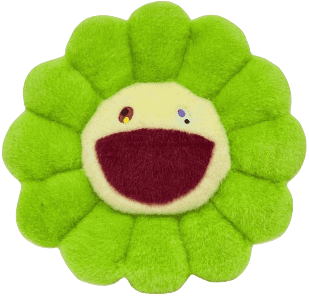 Takashi Murakami, ‘Flower Plush (Bright Green/Light Yellow - Small)’, 02-11-2019, Collectible, Polyester plush pillow, Kaikai Kiki Co., Ltd.,