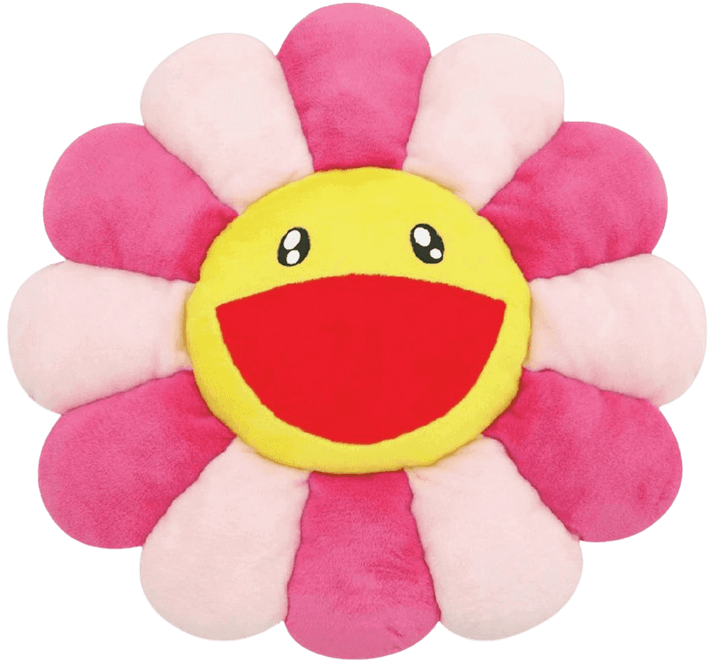 Takashi Murakami, ‘Flower Plush (Pink/Light Pink/Yellow - Large)’, 11-04-2017, Collectible, Polyester plush pillow, Kaikai Kiki Co., Ltd.,