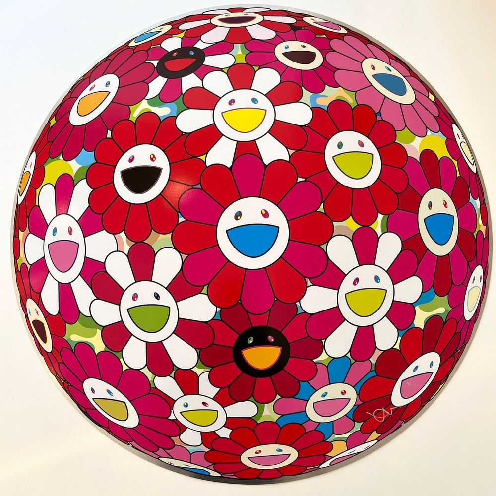 Takashi Murakami, ‘Flowerball (3D) - Papyrus’, 2013, Print, Offset lithograph on paper, null,