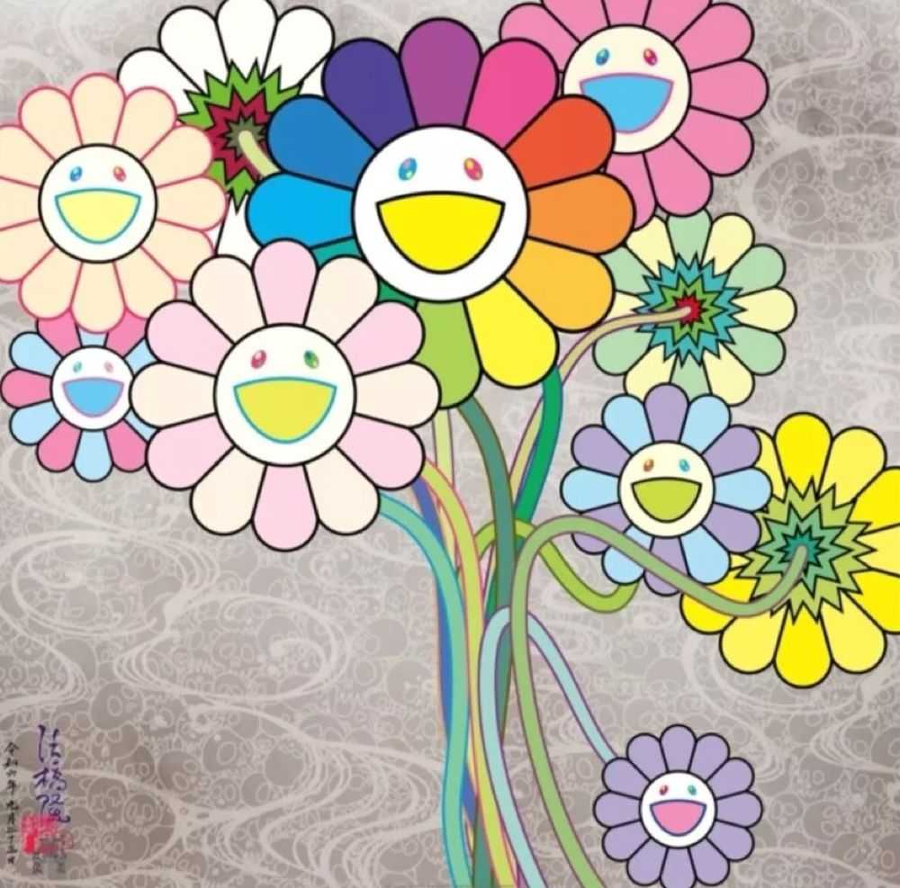 Takashi Murakami, ‘Korin and Warhol’, 2021, Print, 4-color offset print with foil printing and coater varnish, null, Numbered