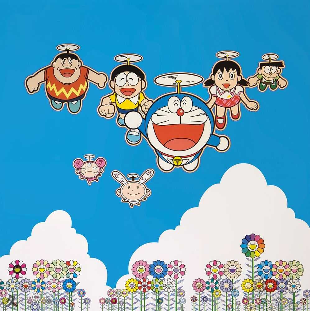 Takashi Murakami, ‘Wouldn't It Be Nice If We Could Do This and That’, 09-12-2020, Print, Offset print with silver and high gloss varnishing, Kaikai Kiki Co., Ltd., Numbered