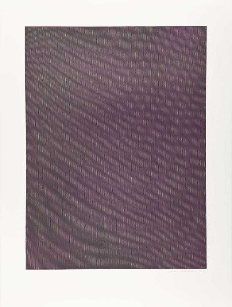 Tauba Auerbach, ‘Mesh Moire V’, 2012, Print, Color soft-ground etching, Published by Paulson Bott Press, Berkeley, CA., Numbered, Dated