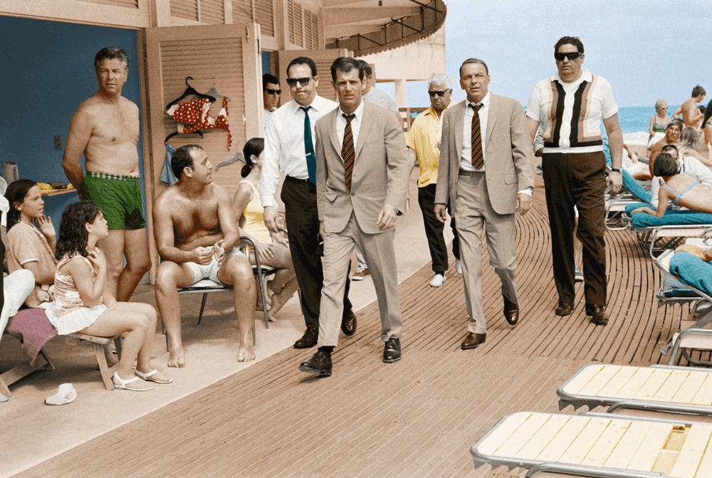 Terry O'Neill, ‘Frank Sinatra on the Boardwalk (Colourised)’, 1968, Photography, Chromogenic print, null, Numbered