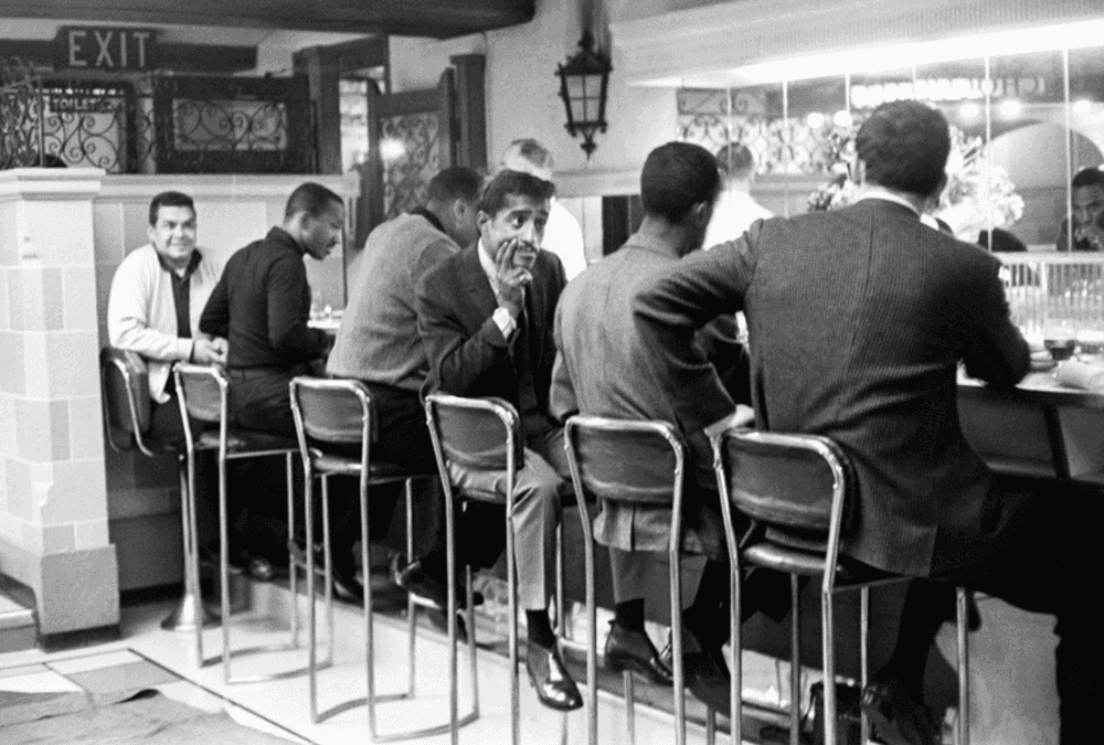 Terry O'Neill, ‘Sammy Davis Jr. at the Bar’, 1960, Photography, Silver gelatin, null,