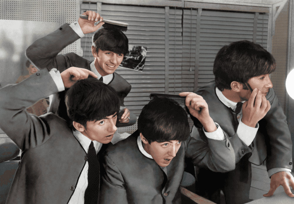 Terry O'Neill, ‘The Beatles in Manchester’, 1963, Photography, Archival pigment print in solid black, null, Numbered