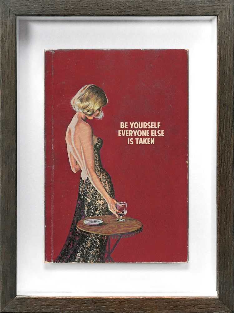 The Connor Brothers, ‘Be Yourself (Vintage Paperback)’, 2023, Print, Hand-painted vintage paperback with silkscreen, null,
