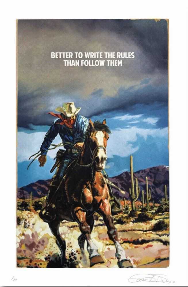 The Connor Brothers, ‘Better To Write The Rules’, 2025, Print, Pigment Print with Silkscreen Varnish, Maddox Gallery, Numbered