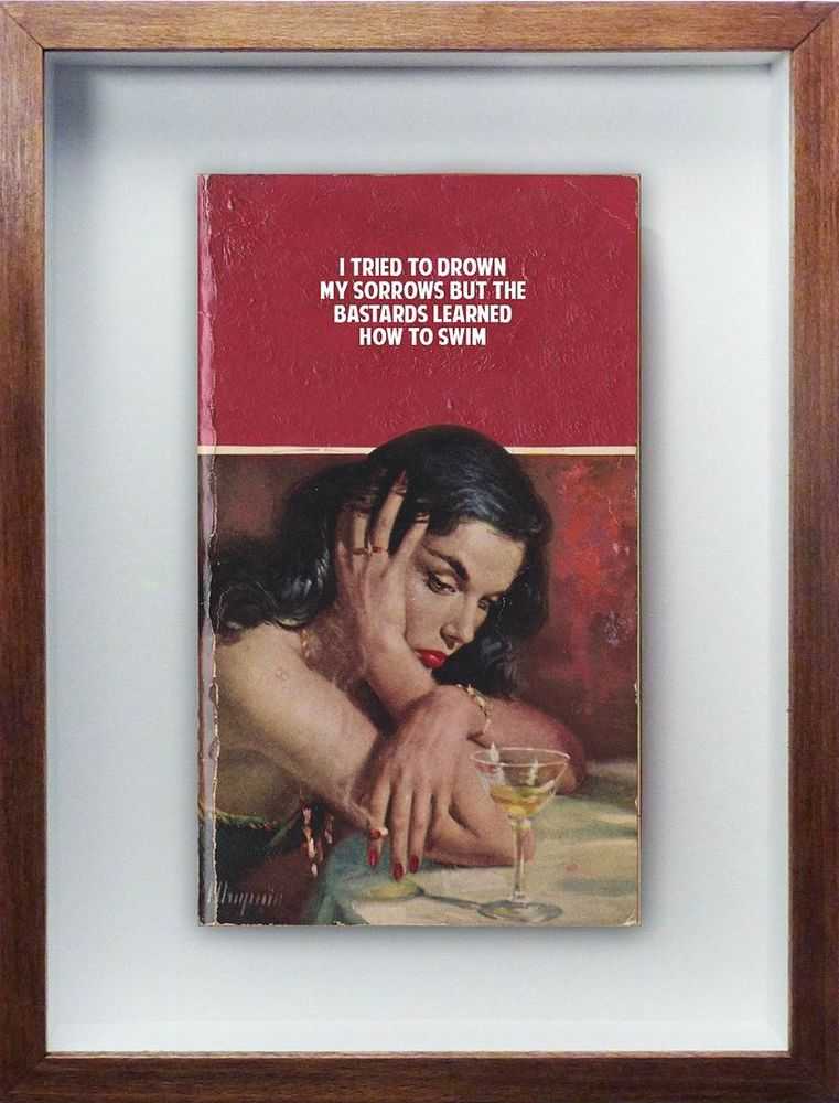 The Connor Brothers, ‘Drowned Sorrows (Vintage Paperback)’, 2021, Print, Hand-painted vintage paperback with silkscreen, null,