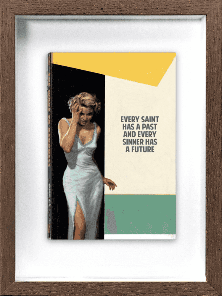 The Connor Brothers, ‘Every Saint Has A Past’, 2024, Print, Hand-painted vintage paperback with silkscreen varnish, null, Framed