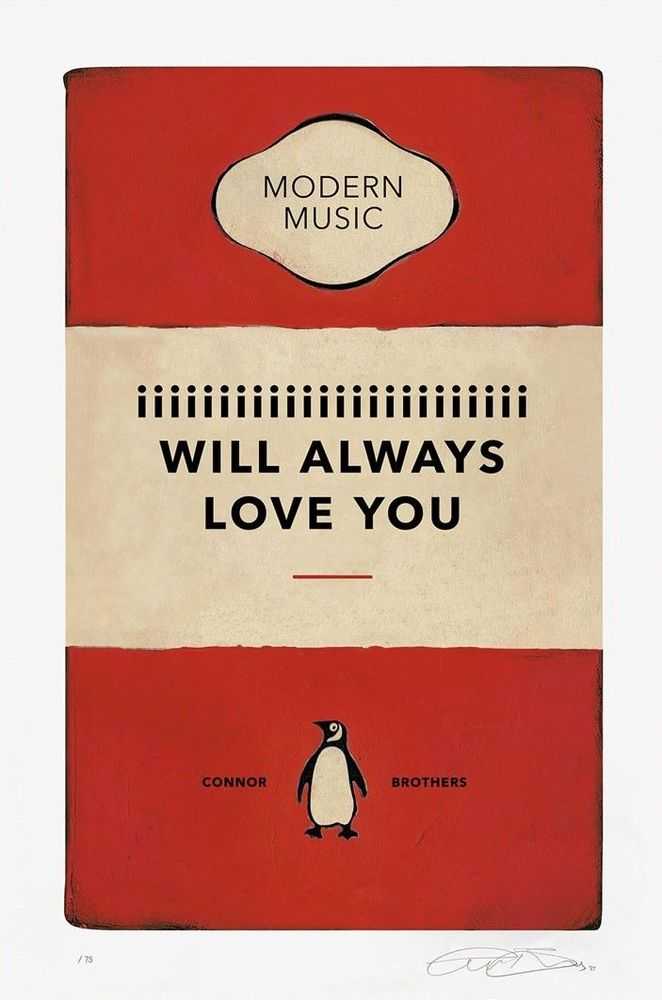 The Connor Brothers, ‘I Will Always Love You (Red)’, 2022, Print, Silkscreen Paper Edition, null, Numbered