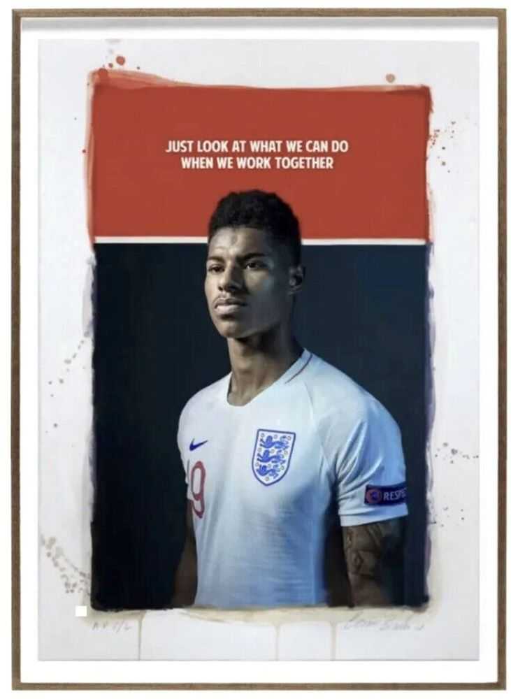 The Connor Brothers, ‘Just Look At What We Can Do (Marcus Rashford)’, 2022, Print, Silkscreen, Lauriston School, Numbered, Framed