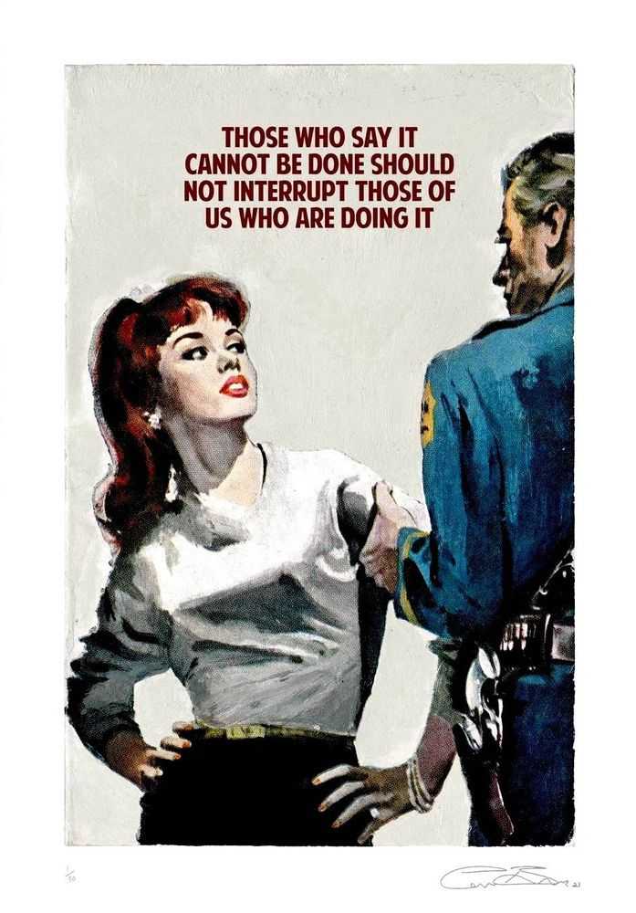 The Connor Brothers, ‘Those Who Say It Cannot Be Done (Large)’, 2018, Print, Pigment Print with screenprintVarnish, Maddox Gallery, Numbered, Dated