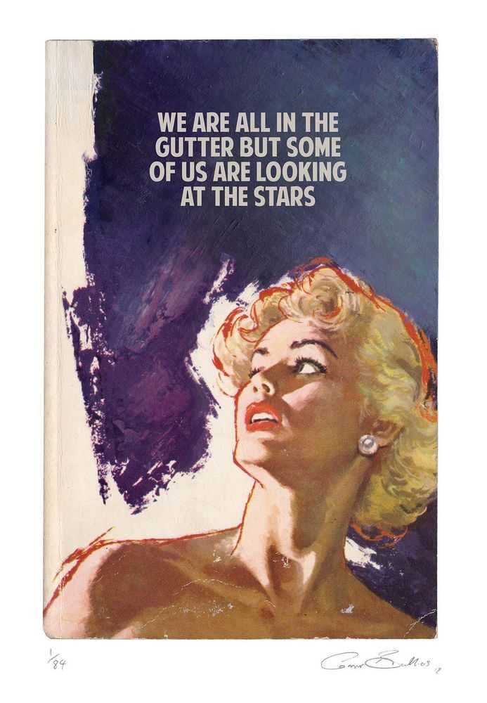 The Connor Brothers, ‘We Are All In The Gutter But Some Of Us Are Looking At The Stars’, 2018, Print, Pigment print with silk screen, Self-released, Numbered, Dated