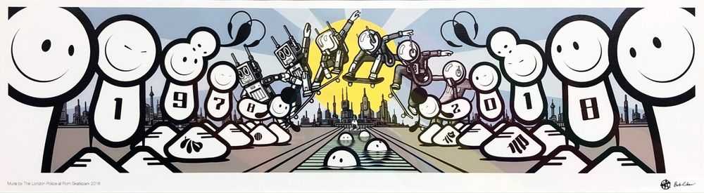 The London Police, ‘ROM Skatepark’, 2018, Print, Giclée print on cotton canvas, based on the artist duo’s original mural, null,
