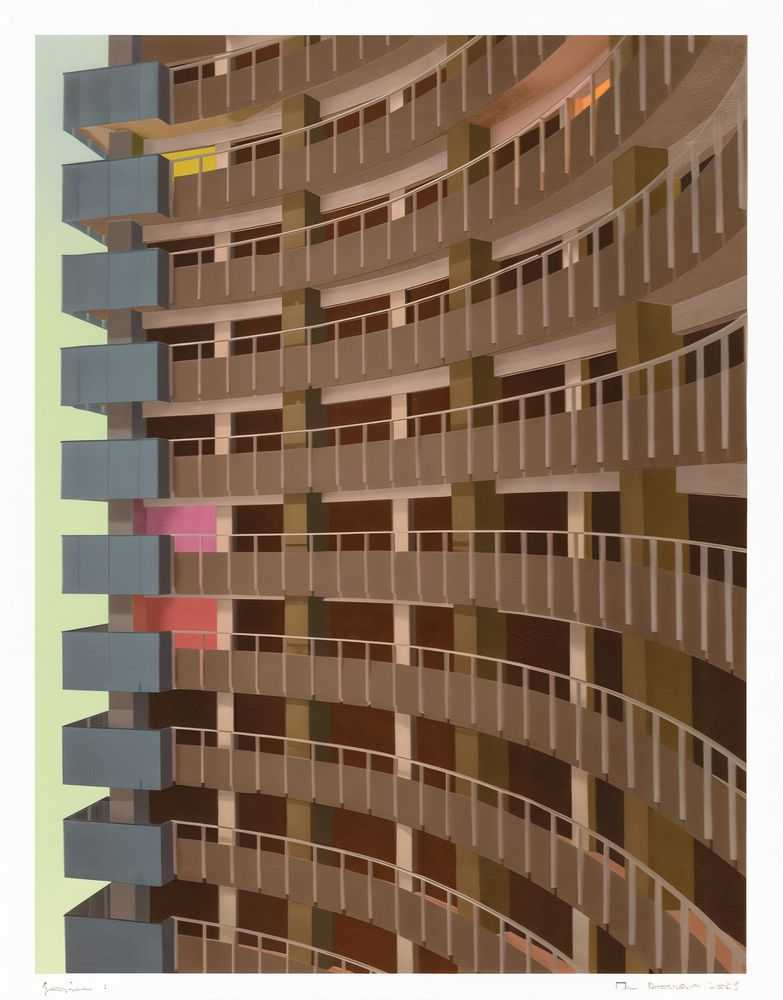 Thomas Demand, ‘Intercontinental Bucharest’, 2024, Print, 13-color lithograph on paper, Gemini G.E.L., Numbered, Dated