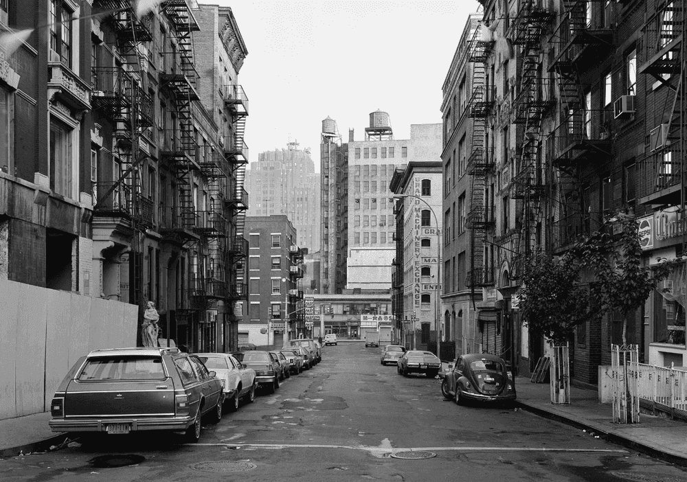 Thomas Struth, ‘Hester Street at Mulberry Street, New York 1978’, 1978, Print, Silver gelatin print, null,