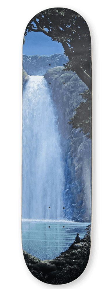 Tomas Sanchez, ‘Caída de Aguas y la Primera Luz (Hand-Signed)’, 2026, Collectible, Skateboard - Canadian Maple Wood, Skateroom, Numbered