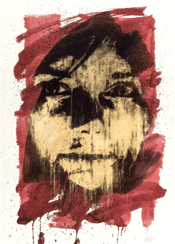Vhils, ‘Ephemeral Decay’, 2008, Print, 1 colour hand pulled screenprint using bleach on hand painted inks, Pictures On Walls, Numbered, Handfinished