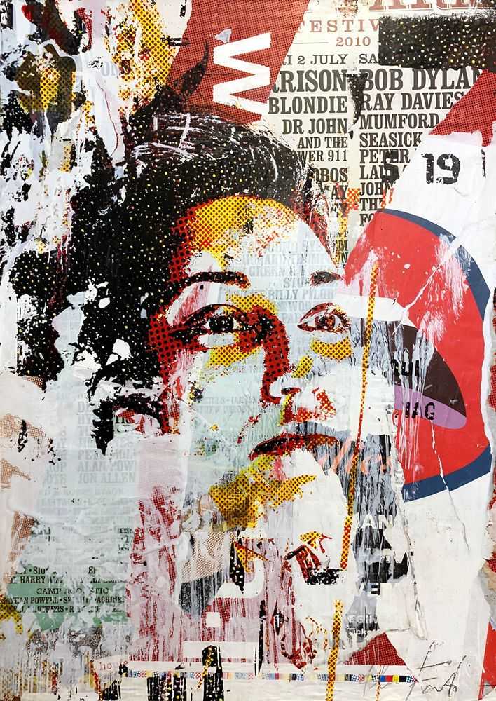 Vhils, ‘To Have Or To Be’, 2010, Print, 8 Colour silk screen on paper, Pictures On Walls, Numbered