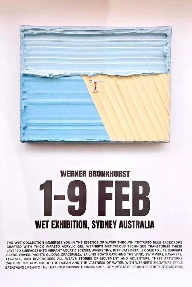 Werner Bronkhorst, ‘Wet Exhibition Poster (Coast Is Clear)’, 2025, Print, Offset lithograph, Self Released,