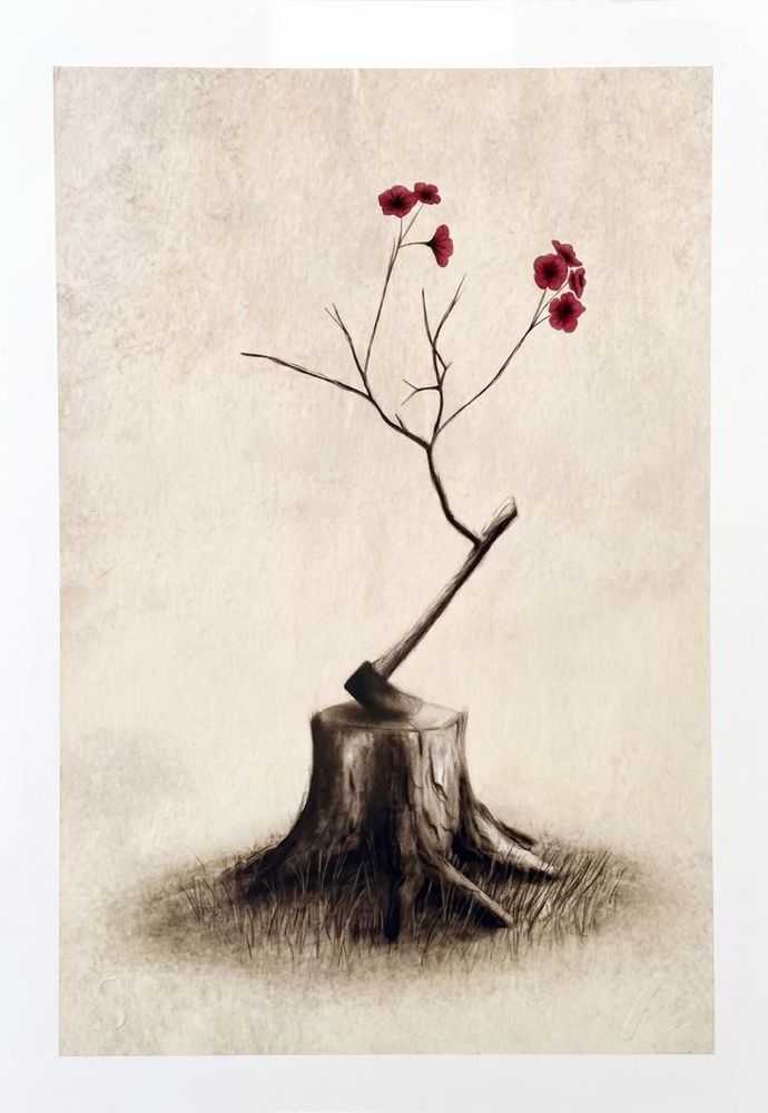 Andrew Scott, ‘Resiliency’, 2024, Print, Giclée on 310 gsm Etching Rag PaperHand torn edges, null,
