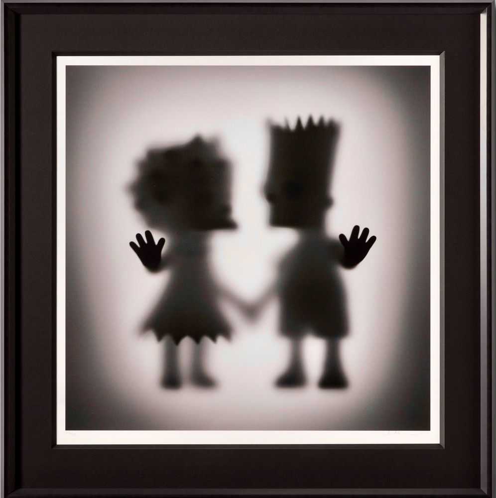 Whatshisname (Sebastian Burdon), ‘Gone Bart and Lisa (Large)’, 2023, Print, Fine Art Print, Castle Fine Art, Numbered, Framed