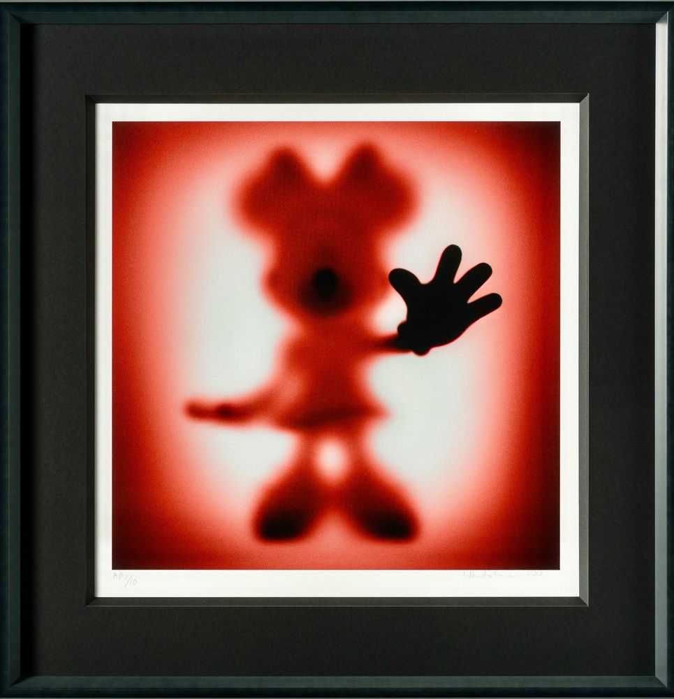 Whatshisname (Sebastian Burdon), ‘Gone Minnie Red (Medium)’, 2023, Print, Fine Art Print, Castle Fine Art, Numbered, Framed
