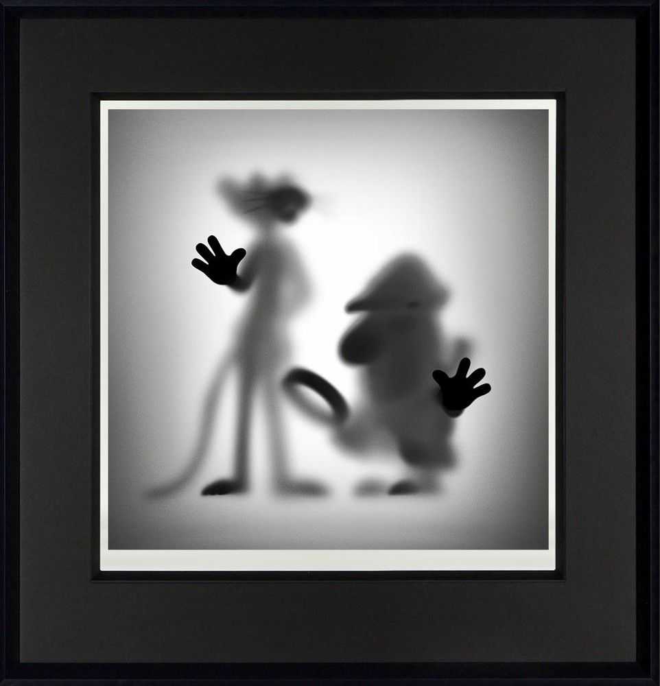 Whatshisname (Sebastian Burdon), ‘Gone Panther & Inspector (Medium)’, 2021, Print, Fine Art Print, Castle Fine Art, Numbered, Framed