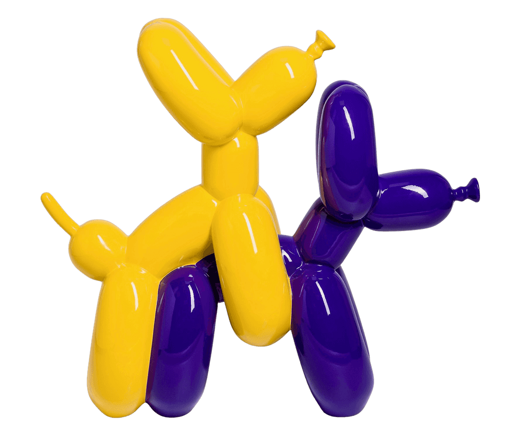 Whatshisname (Sebastian Burdon), ‘Humping Dog (Yellow & Purple)’, 2022, Sculpture, Resin, Castle Fine Art, Numbered