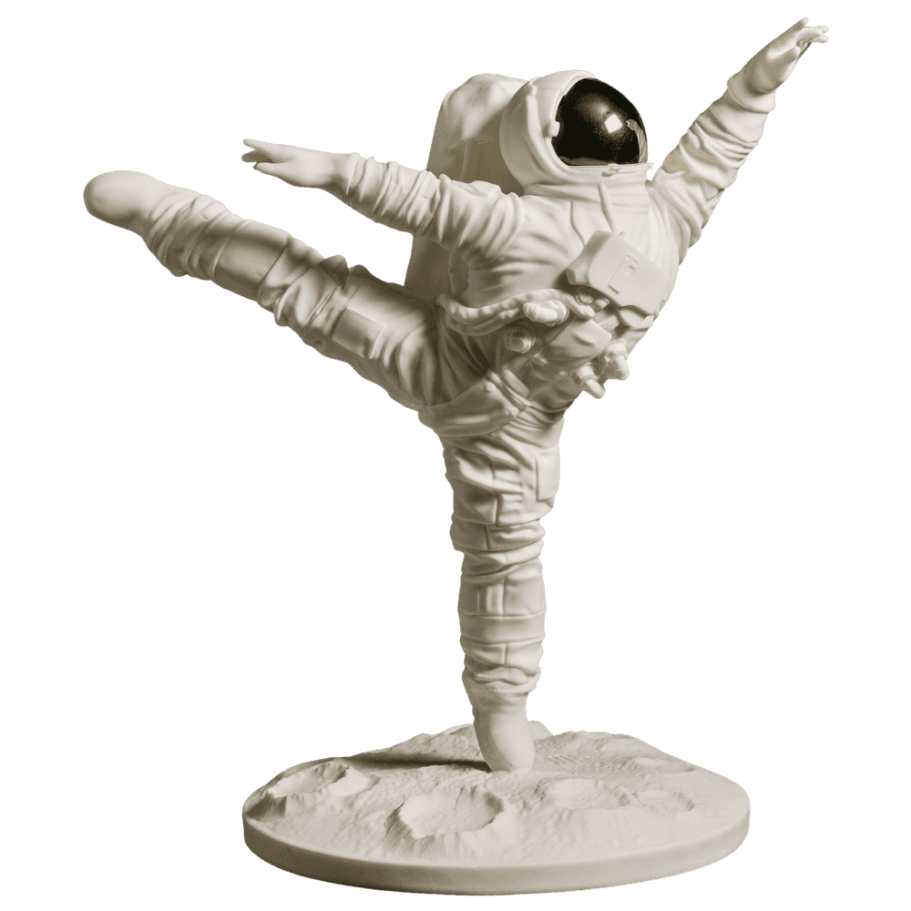 Whatshisname (Sebastian Burdon), ‘One Small Step: En Pointe’, 2023, Sculpture, Marble resin, Castle Fine Art, Numbered
