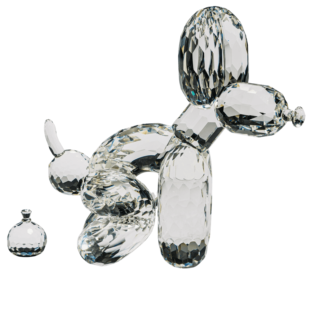 Whatshisname (Sebastian Burdon), ‘POPek Crystal Balloon Dog’, 2022, Sculpture, Glass crystal, Castle Fine Art, Numbered