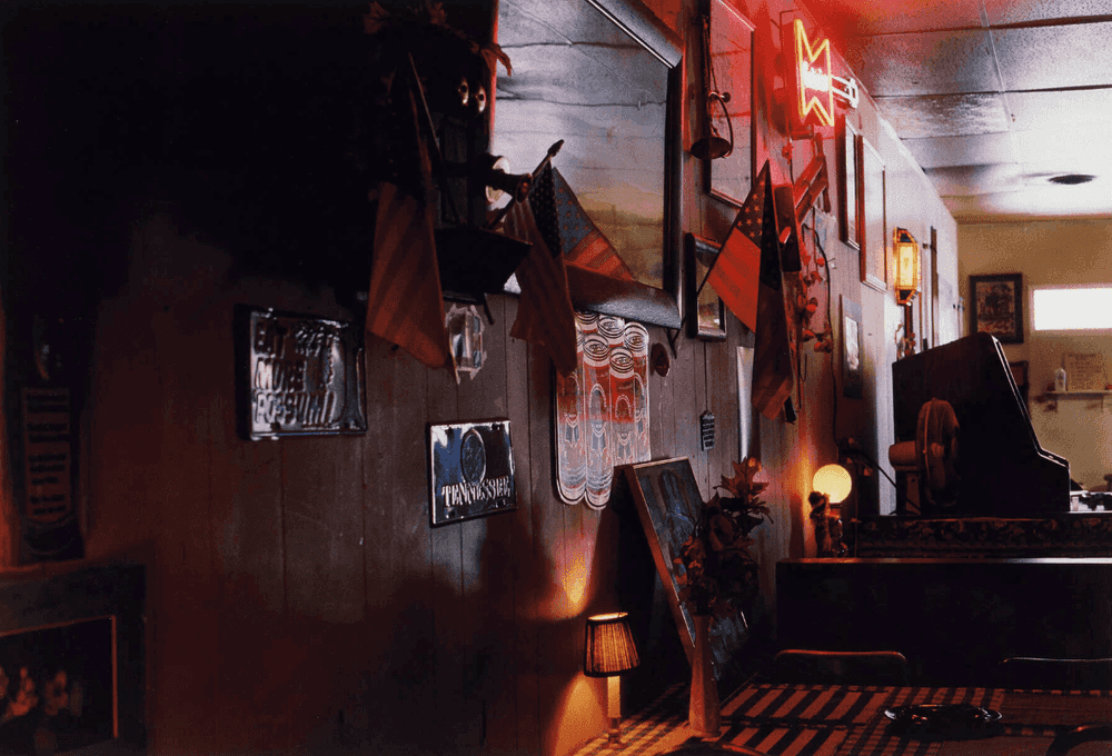 William Eggleston, ‘Bar, American Flags, Memphis, Tennessee)’, 2001, Print, Iris print, null,