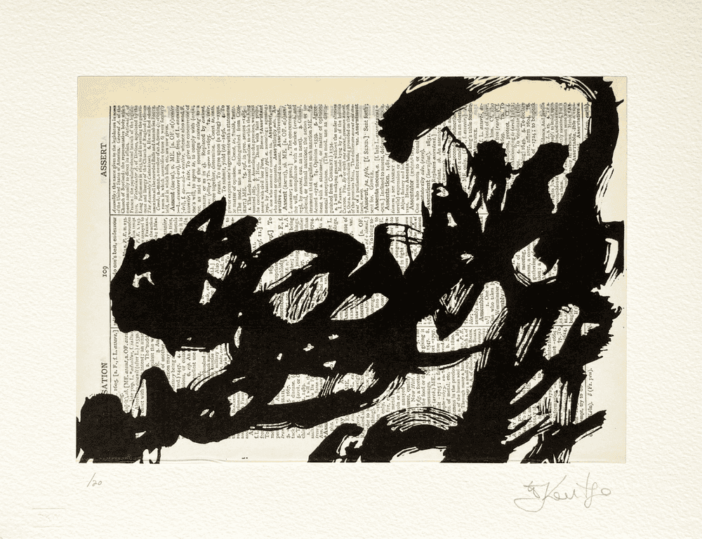 William Kentridge, ‘Universal Archive (Ref.19)’, 2012, Print, Linocut printed on Shorter Oxford English Dictionary, null, Numbered