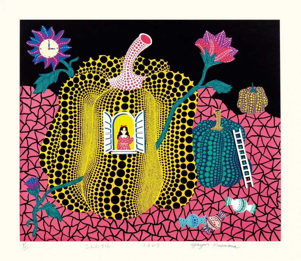 Yayoi Kusama, ‘Hello!’, 1989, Print, Screenprint in colours on paper, null, Numbered, Dated