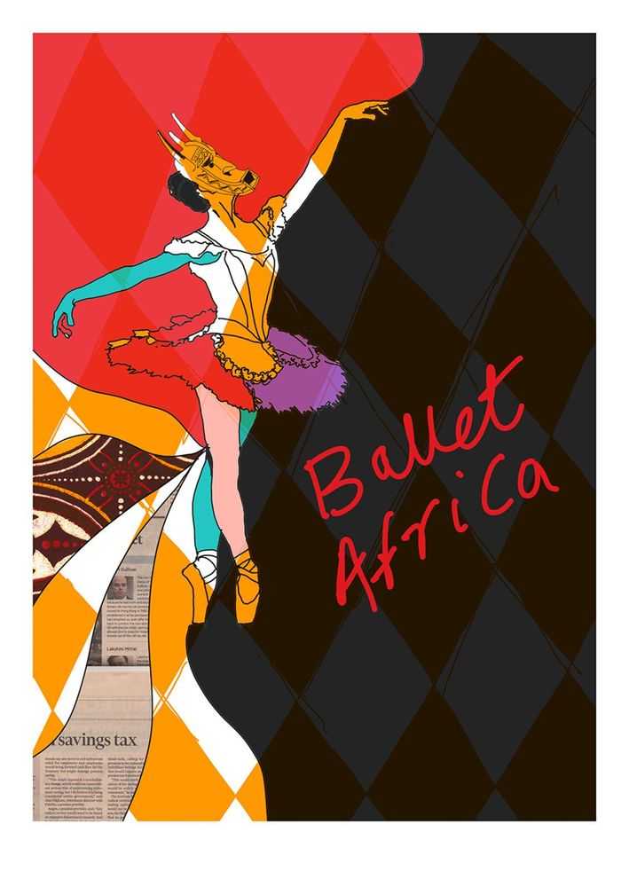 Yinka Shonibare, ‘Ballet Africa’, 2017, Print, Screen print with gold leaf on hand-deckled Somerset Tub Sized 410gsm paper, null,