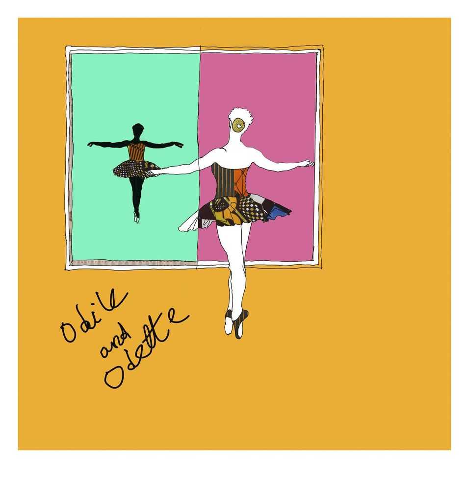 Yinka Shonibare, ‘Odile and Odette’, 2016, Print, Screen print with gold leaf on hand-deckled Somerset Tub Sized 410gsm paper, null,