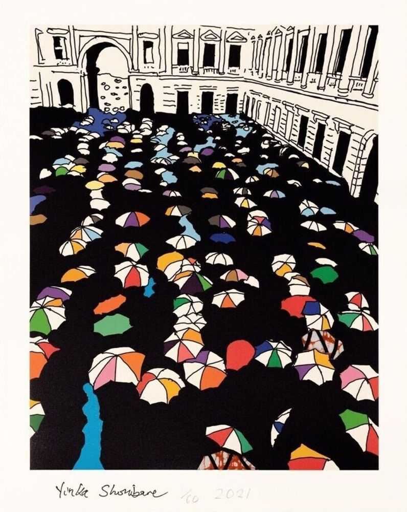 Yinka Shonibare, ‘Queuing at the RA’, 2021, Print, Digital Print, null, Numbered, Dated
