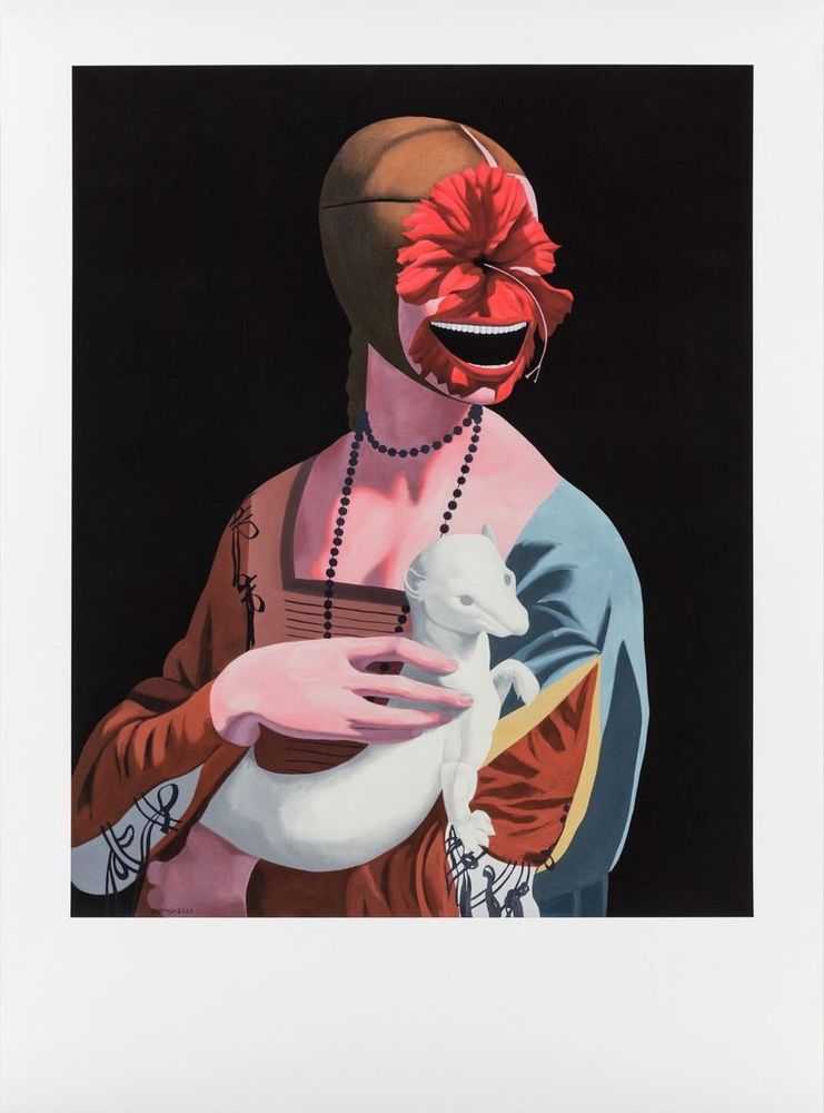 Yue Minjun, ‘Hibiscus’, 2021, Print, Archival pigment print on Innova paper, Avant Arte, Numbered, Dated, Framed