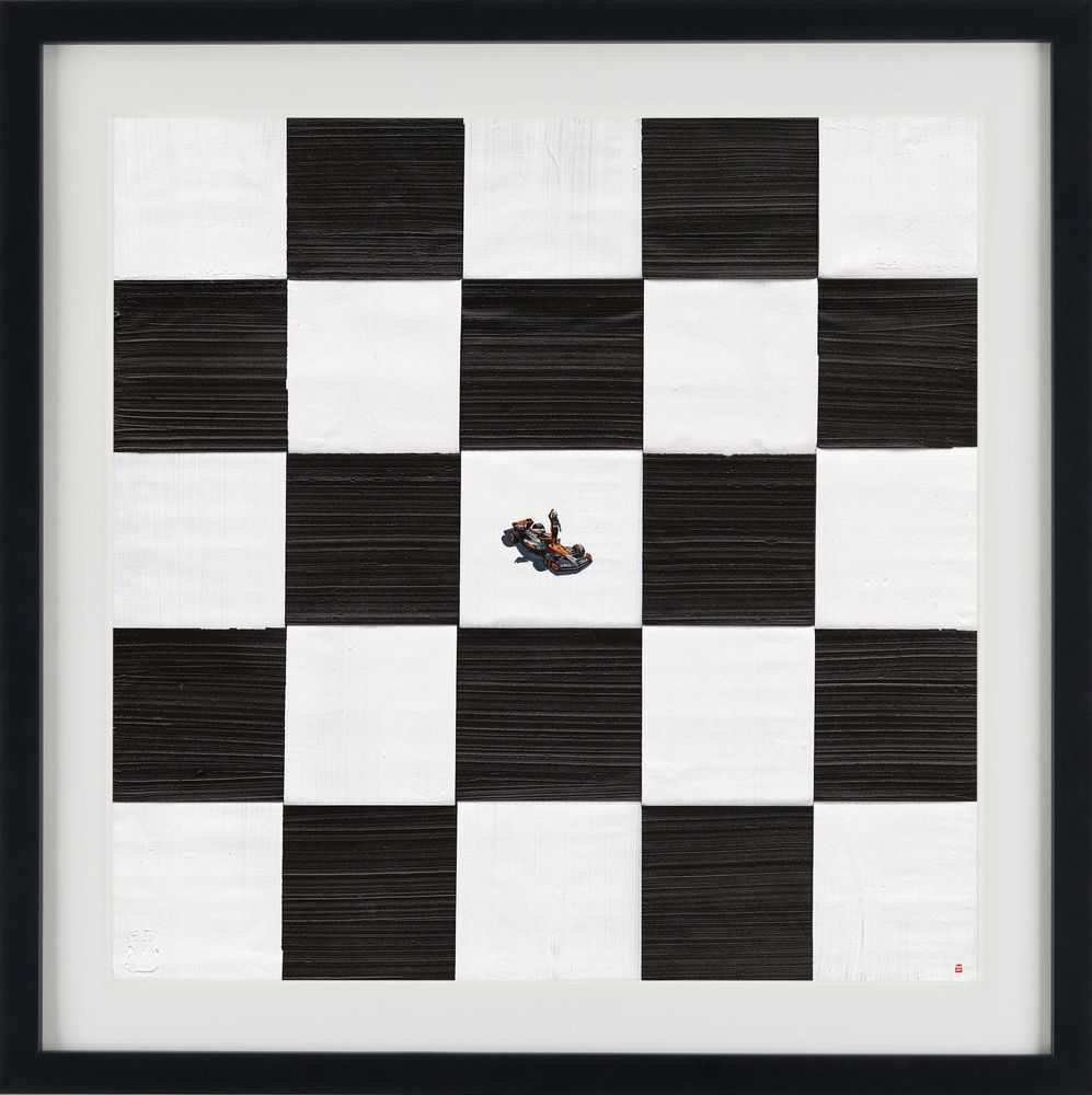 Werner Bronkhorst, ‘All Four Victory’, 2025, Print, Giclée Hahnemühle Photorag paper with black solid wood frame, bordered by a white mount, null, Framed