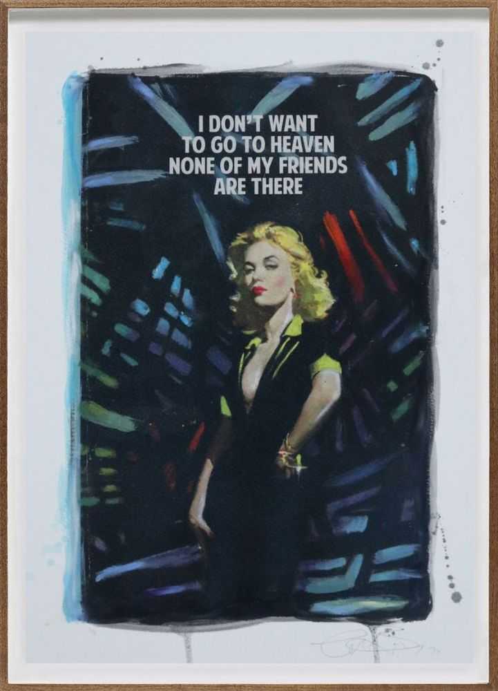 The Connor Brothers, ‘I Don't Want To Go To Heaven (2021 - Hand-finished)’, 2017, Print, Giclee print hand finished with acrylic and oil stick, null, Handfinished