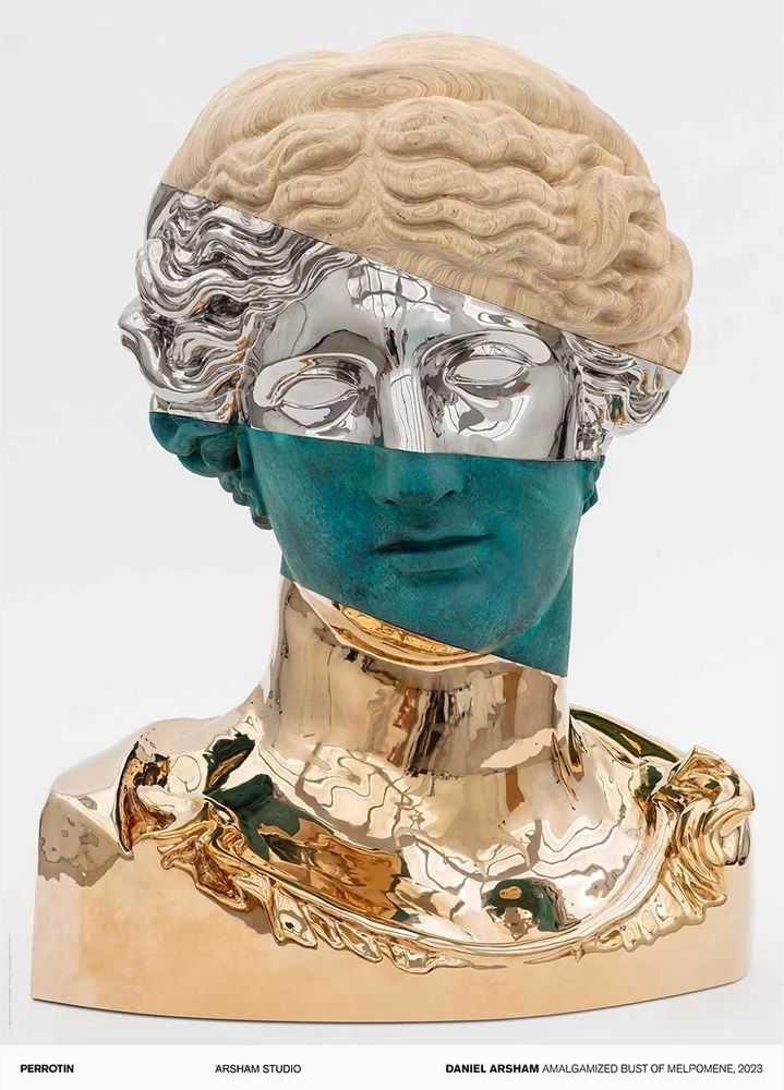 Daniel Arsham, ‘Amalgamized Bust of Melpomene’, 2023, Print, Offset print, Perrotin, Numbered