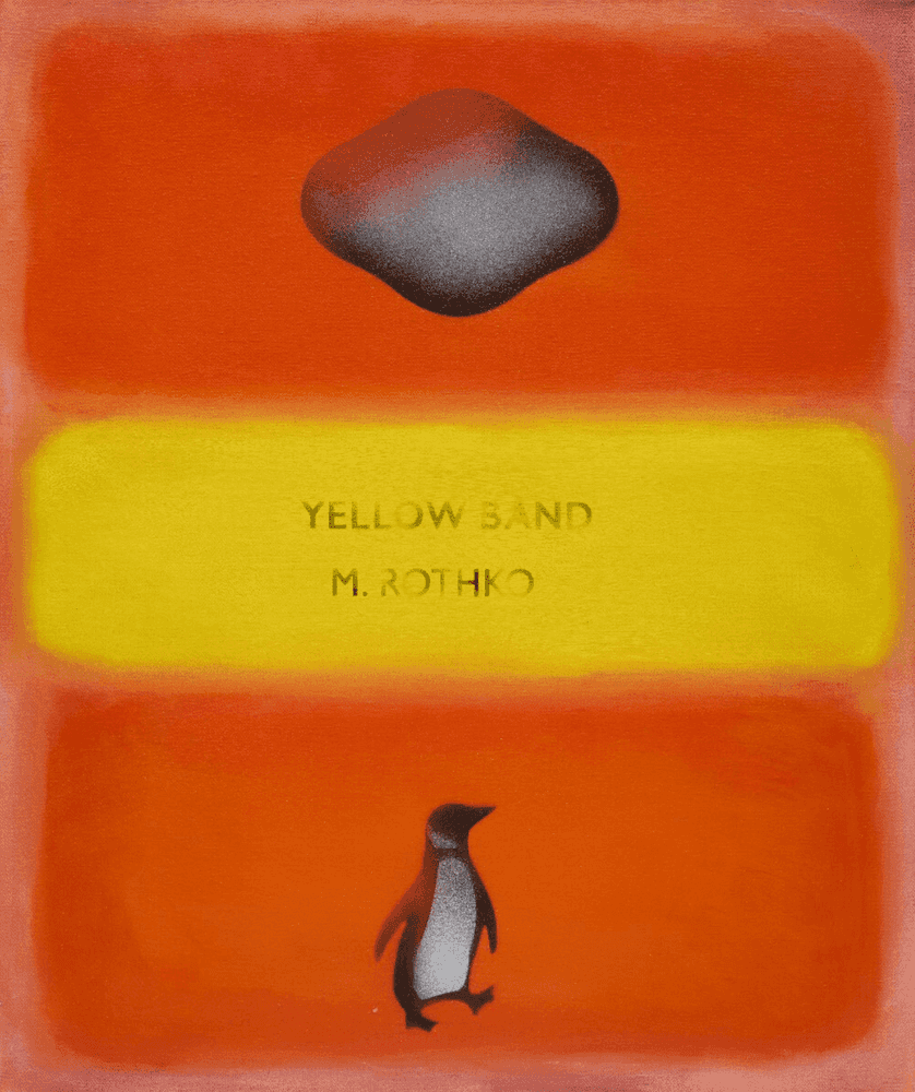 Epi, ‘Yellow Band, M. Rothko (Original)’, 2022, Original, Acrylic on canvas painting, null, Dated
