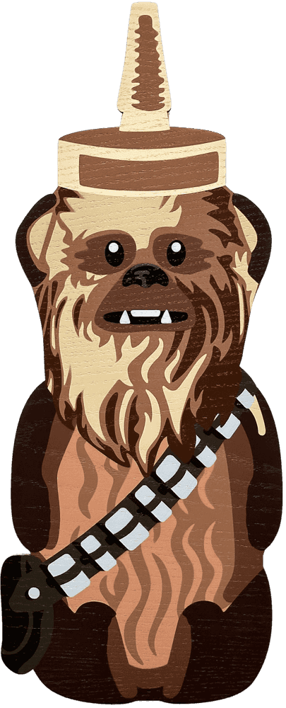 fnnch, ‘Chewie Bear’, 2023, Sculpture, Spray paint on cut maple plywood, null, Numbered
