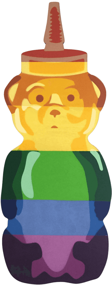 fnnch, ‘Pride Bear’, 2020, Sculpture, Spray paint on cut maple plywood, null, Numbered