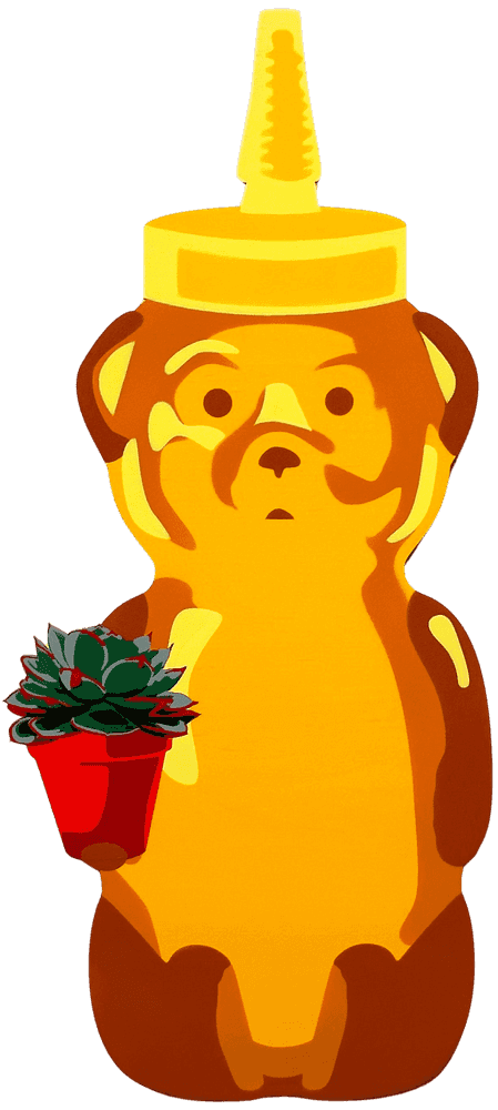 fnnch, ‘Succulent Bear’, 2023, Sculpture, Spray paint on cut maple plywood, null, Numbered