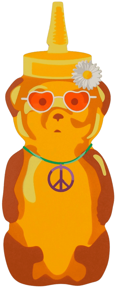 fnnch, ‘Summer of Love Bear’, 2021, Sculpture, Spray paint on cut maple plywood, null, Numbered