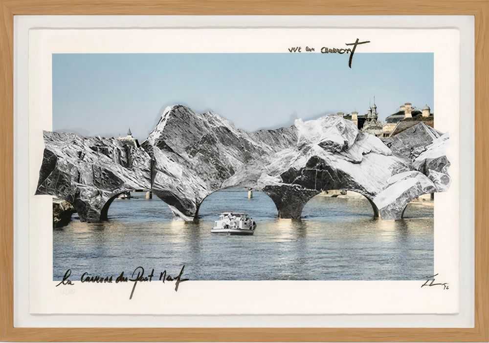 JR, ‘La Caverne Du Pont Neuf, Vue En Amont’, 2026, Print, 12-colour lithograph on BFK Rives white paper 250 gsm, Atelier JR,