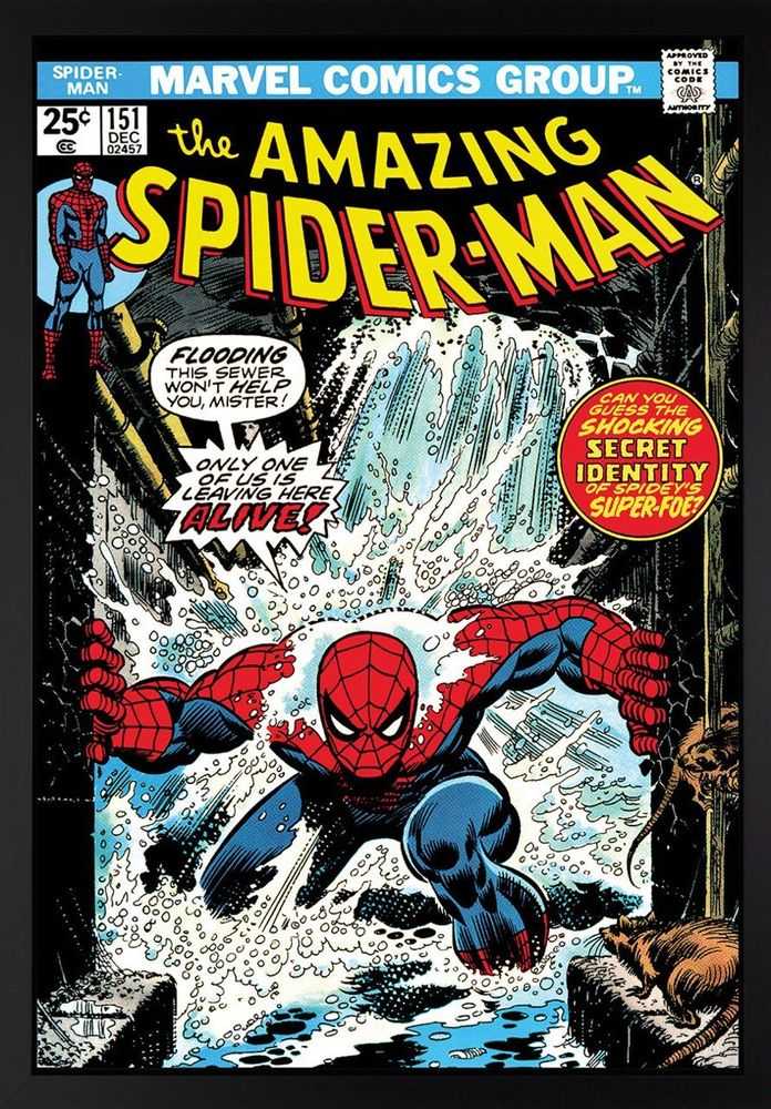 Stan Lee (Marvel), ‘The Amazing Spider-Man #151 - Only One Of Us Is Leaving Here Alive! (Boxed canvas)’, 2015, Print, Fine Art Print, Castle Fine Art, Numbered