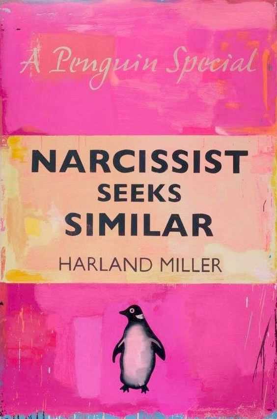 Harland Miller, ‘Narcissist Seeks Similar (Large)’, 2021, Print, Etching with relief print, null, Numbered